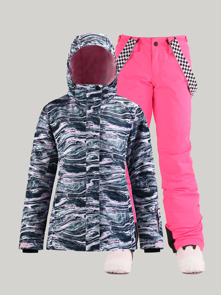 Winter women's suits, ski suits, machine washable YKK? zipper