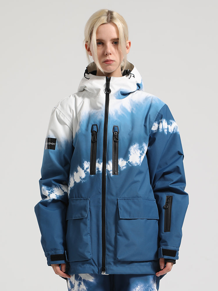 Gsou Snow Veste de ski color block pour femme