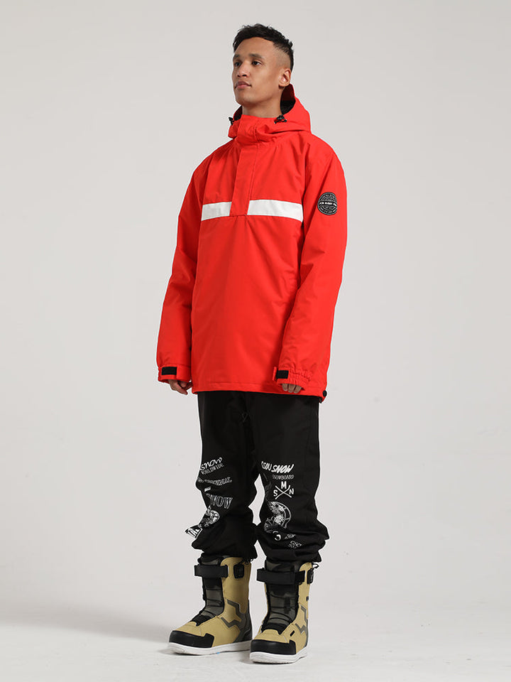 Gsou SnowCombinaison de ski pull rouge homme