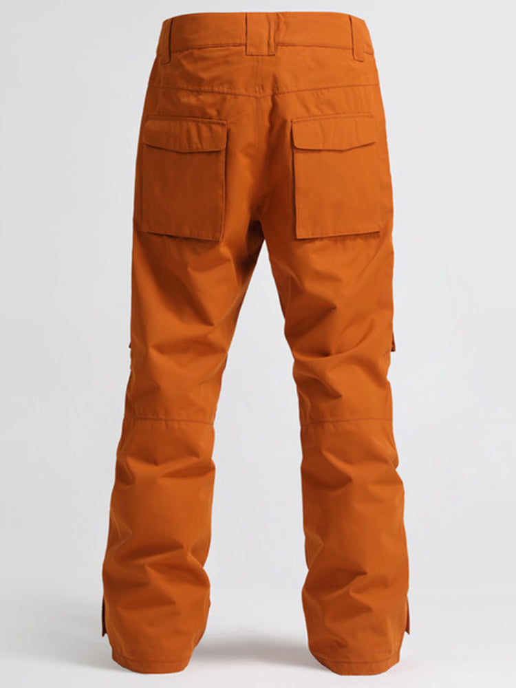 Gsou Snow Snowboard- und Skihose für Herren, hoch, winddicht, wasserdicht, Orange