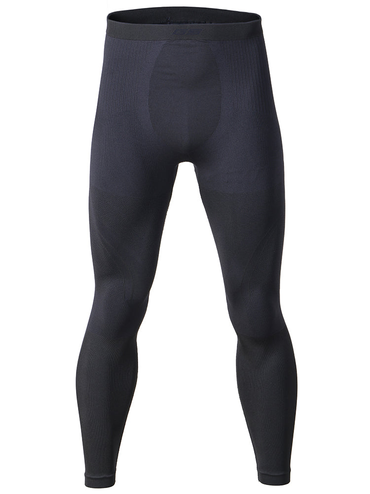 Gsou Snow Ensemble de sous-vêtements thermiques de ski gris hiver pour hommes, évacuation de l'humidité, séchage rapide