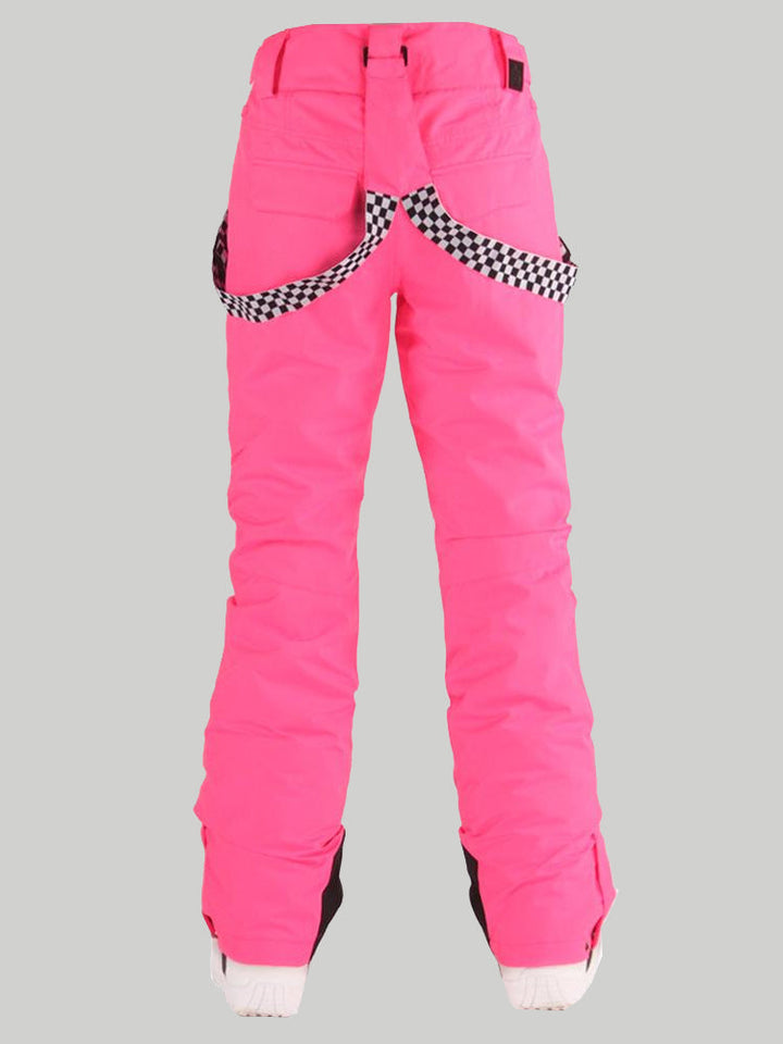 Gsou Snow Damen Highland Bib Snowboard &amp; Ski Pink Hose