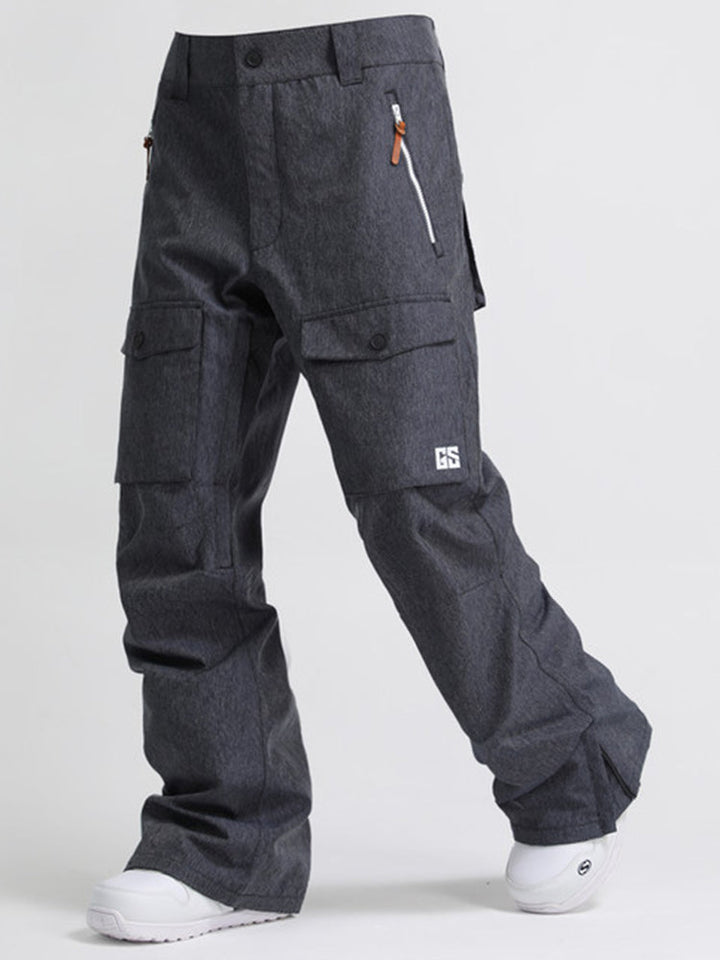 Gsou Snow Pantalons de snowboard et de ski imperméables et coupe-vent pour hommes