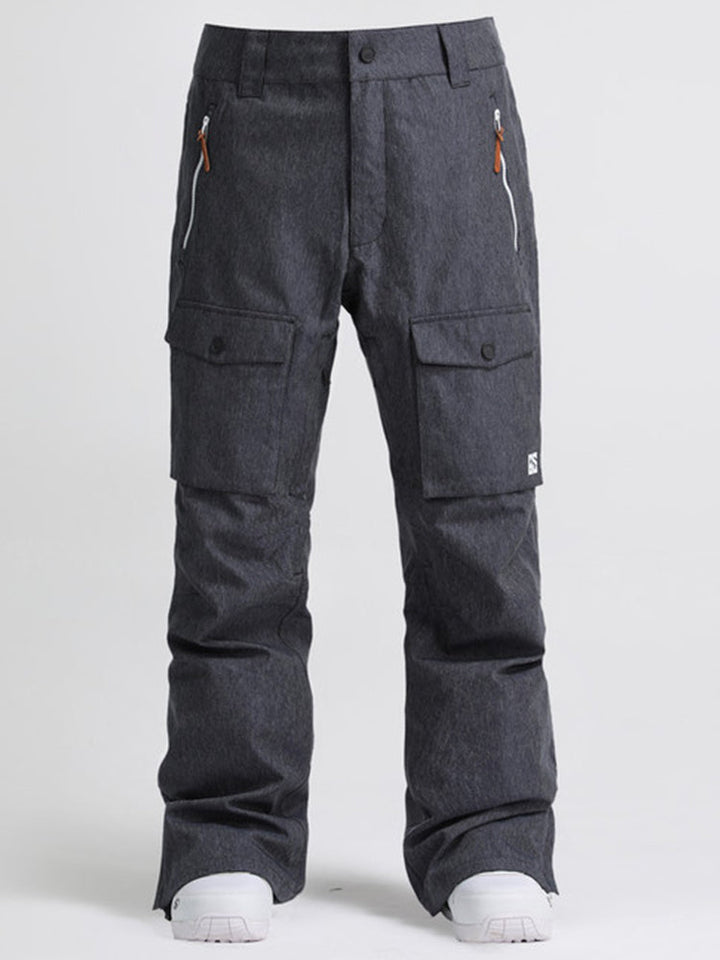 Gsou Snow Pantalons de snowboard et de ski imperméables et coupe-vent pour hommes