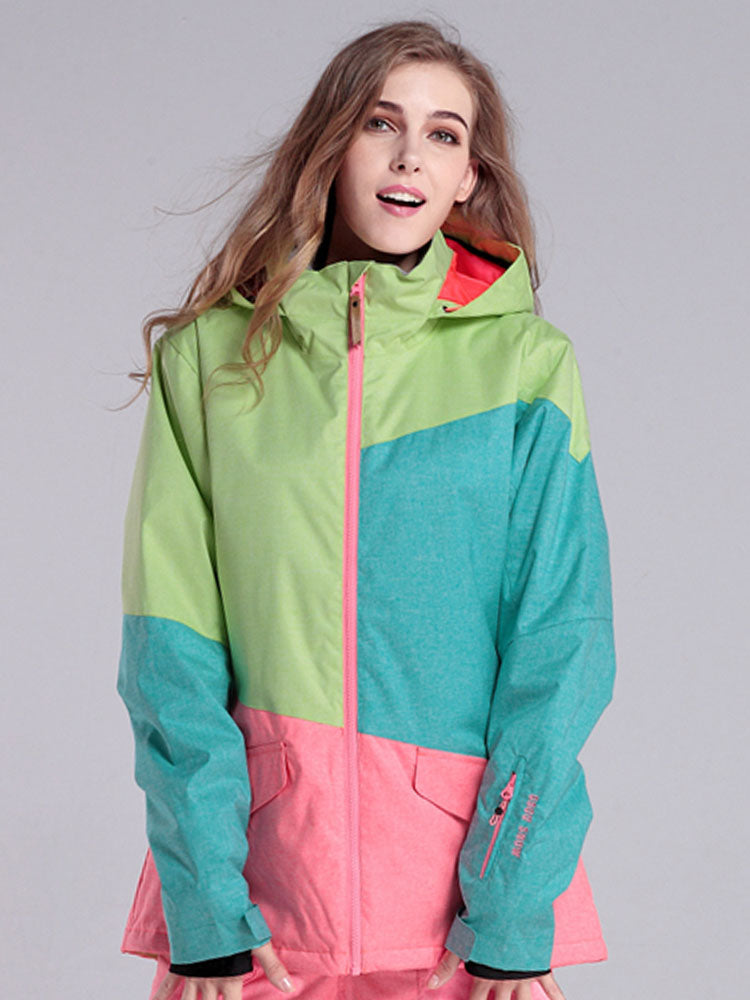 Winter Jacket Waterproof Windproof Colorful Women's Ski/Snowboard Jackets