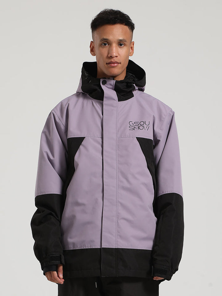 Gsou Snow Veste de ski Colorblock Trend pour homme