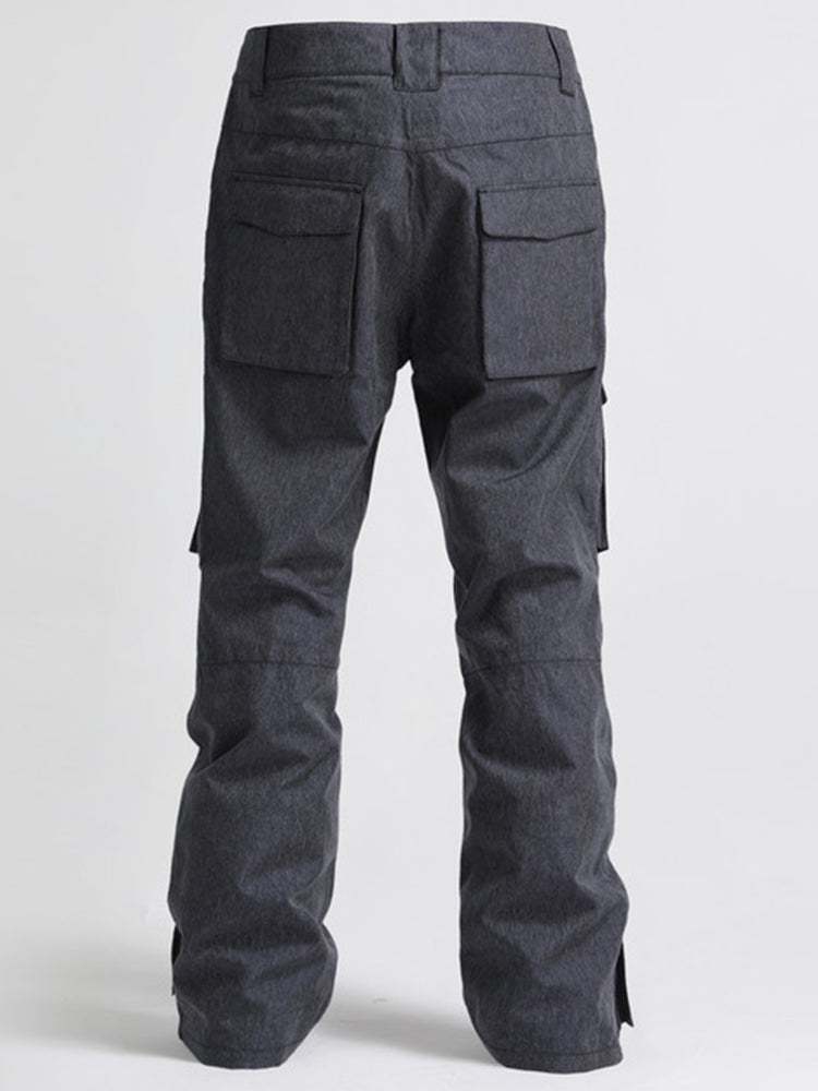 Gsou Snow Pantalons de snowboard et de ski imperméables et coupe-vent pour hommes