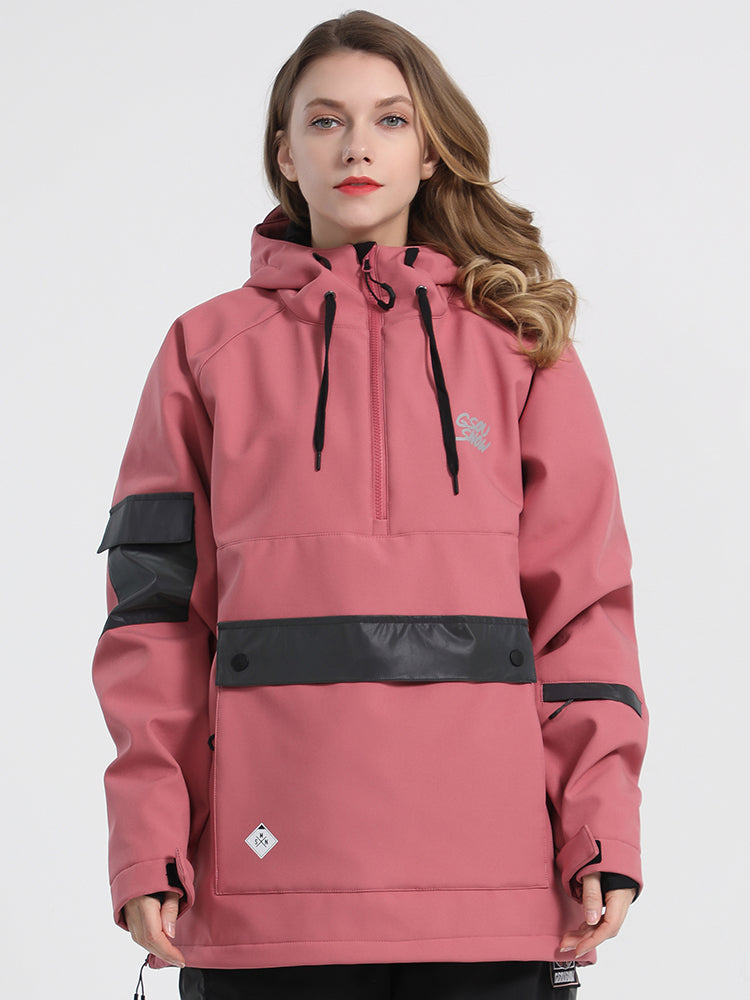 Gsou Snow Alpine Messenger Glimmer Veste de neige imperméable pour femme