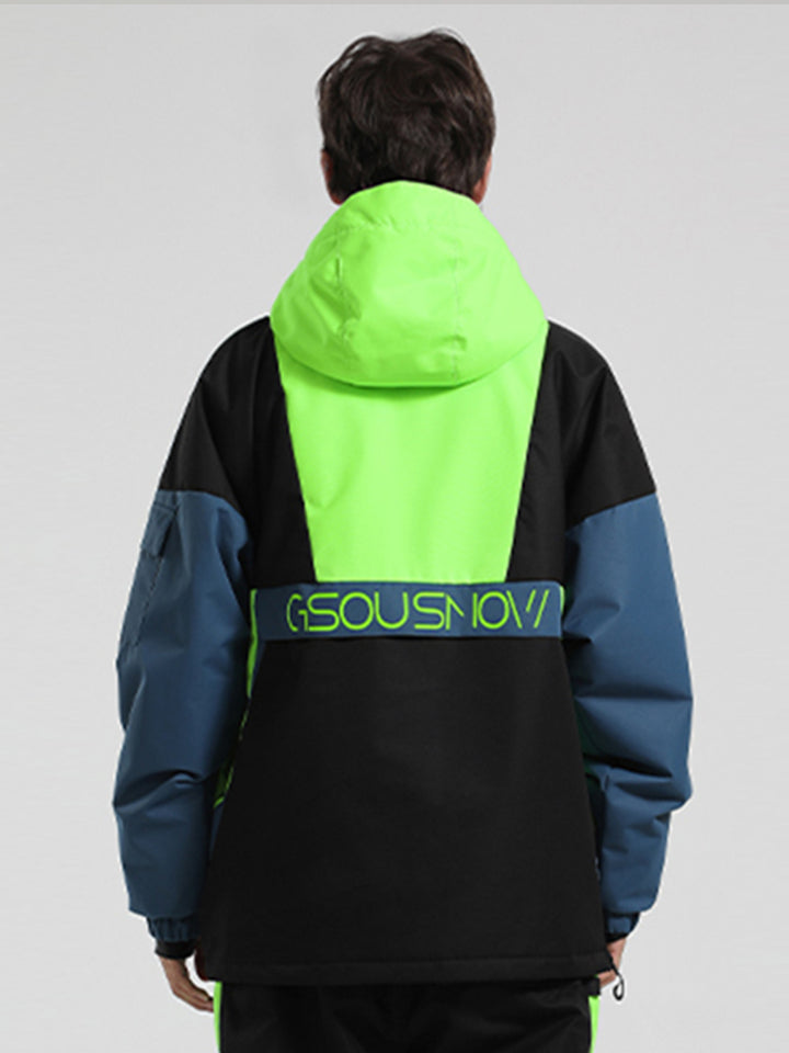 Gsou Snow Reflektierende Freestyle Mountain Discover Schneejacke für Herren