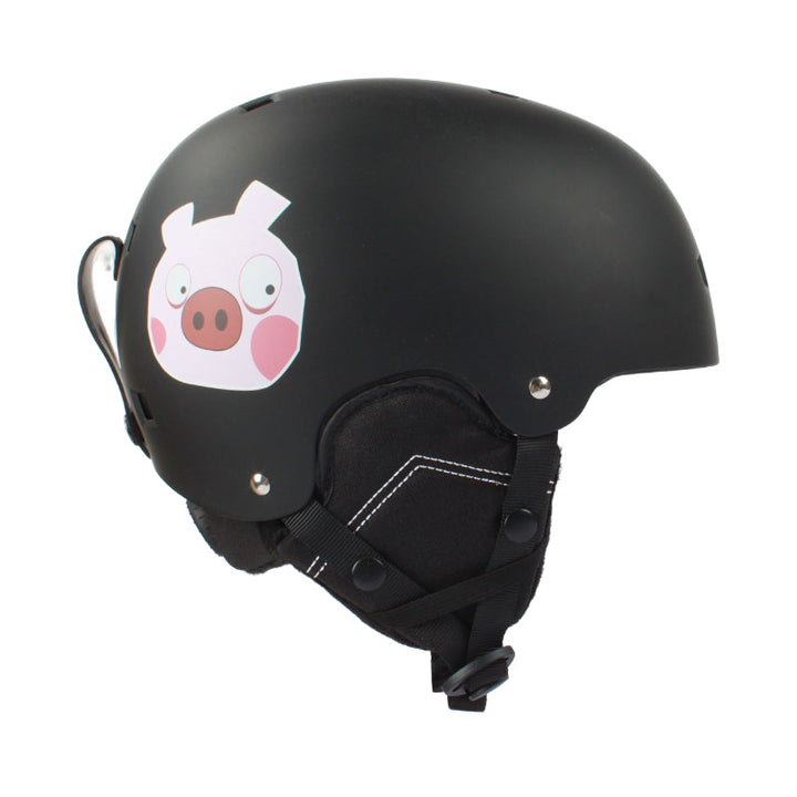 Gsou Snow Outdoor-Skihelm mit Cartoon-Muster für Kinder