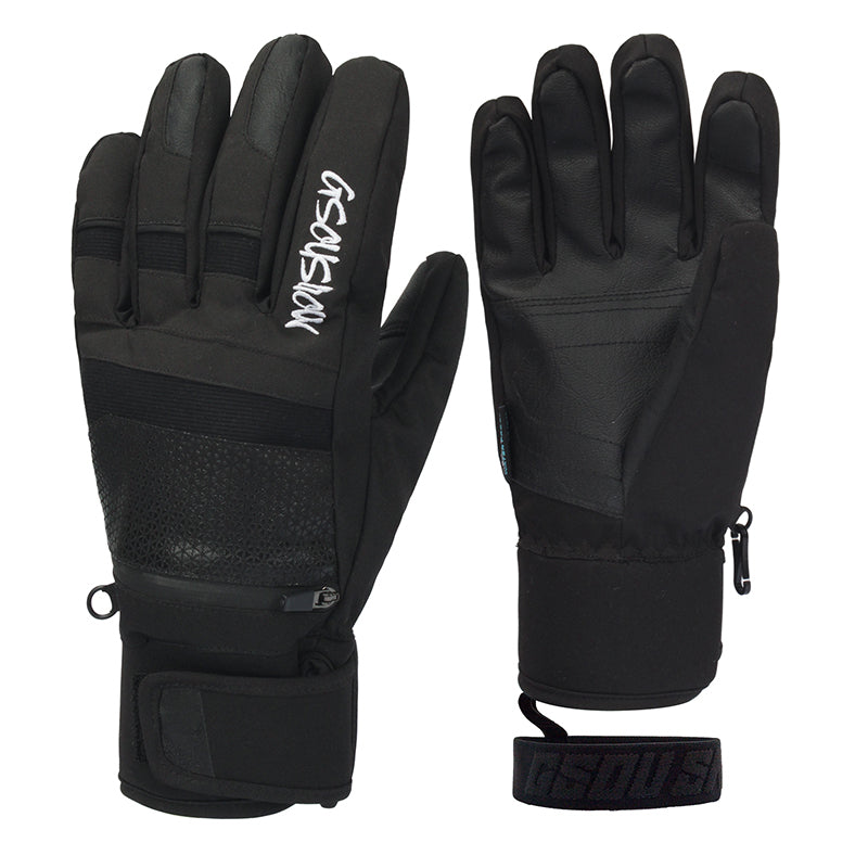 Gsou Snow Adult Unisex Multicolor Waterproof Wear-Resistant Five Finger Gloves