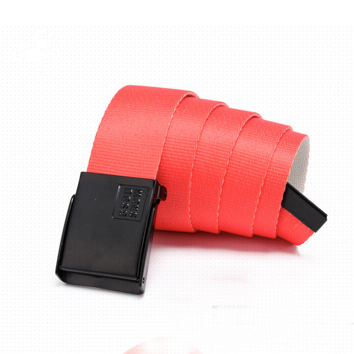 Gsou Snow Fashion Reversible Web Belt Outdoor Orange Belt